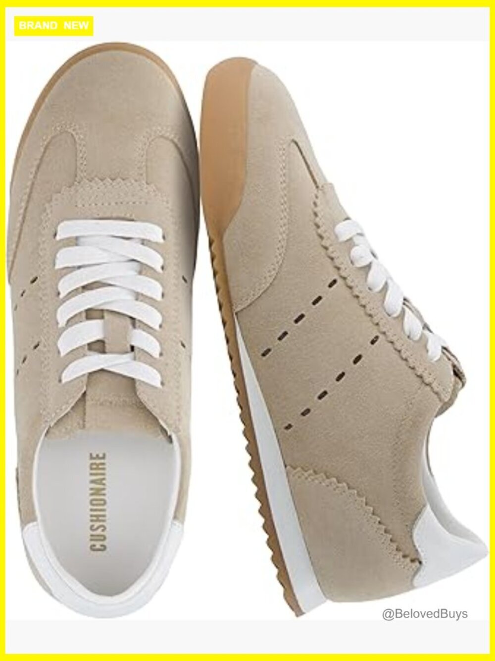 Genuine Leather Suede Sneakers, Lightweight Retro Style, Cushioned Comfort